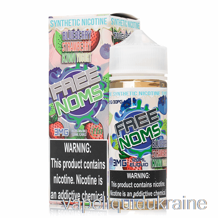 Vape Liquid Ukraine Blueberry Strawberry Kiwi Yogurt - Nomenon - 120mL 6mg